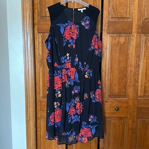 Black floral dress